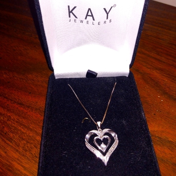 Kay Jewelers Jewelry - Kay jewelers double heart necklace